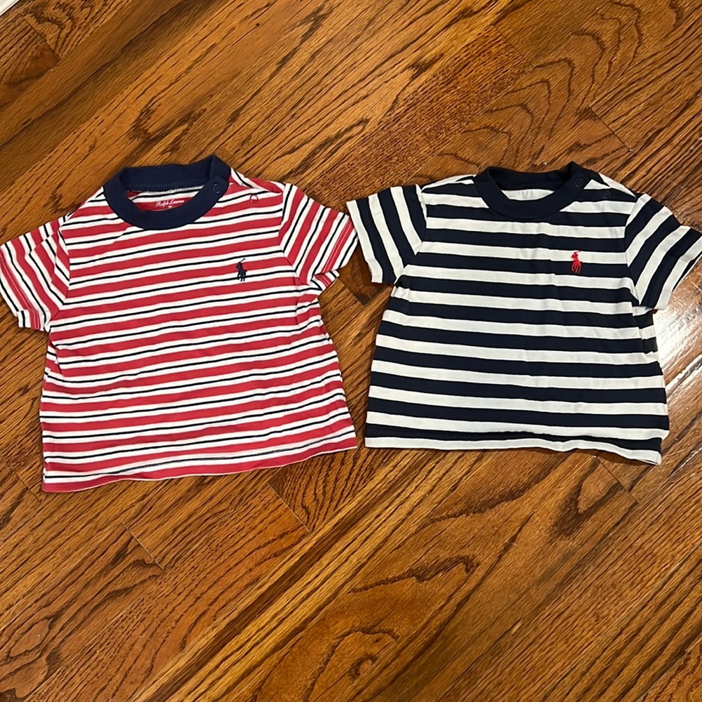 Ralph Lauren striped shirts 3 months